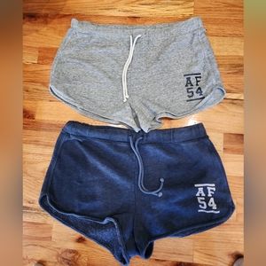 (2) ABERCROMBIE & FITCH Womens Lounge Sweatshorts Size Medium